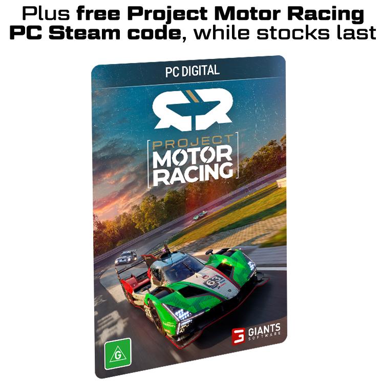 A large main feature product image of MOZA R5 Racing Simulator Bundle - 5.5Nm Direct Drive Wheel & Pedals