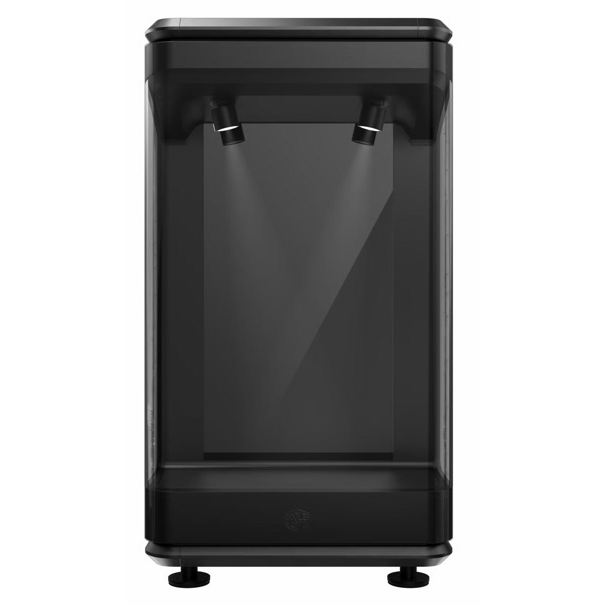 A large main feature product image of Cooler Master MasterFrame 360 Stage LCD Mid Tower Case