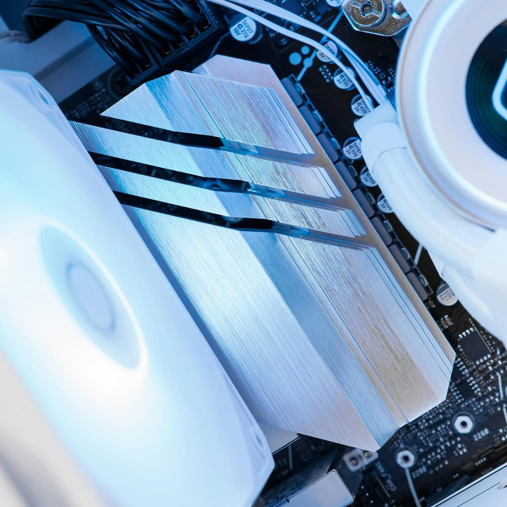 A large main feature product image of PLE Storm RX 9070 XT Prebuilt Ready To Go Gaming PC