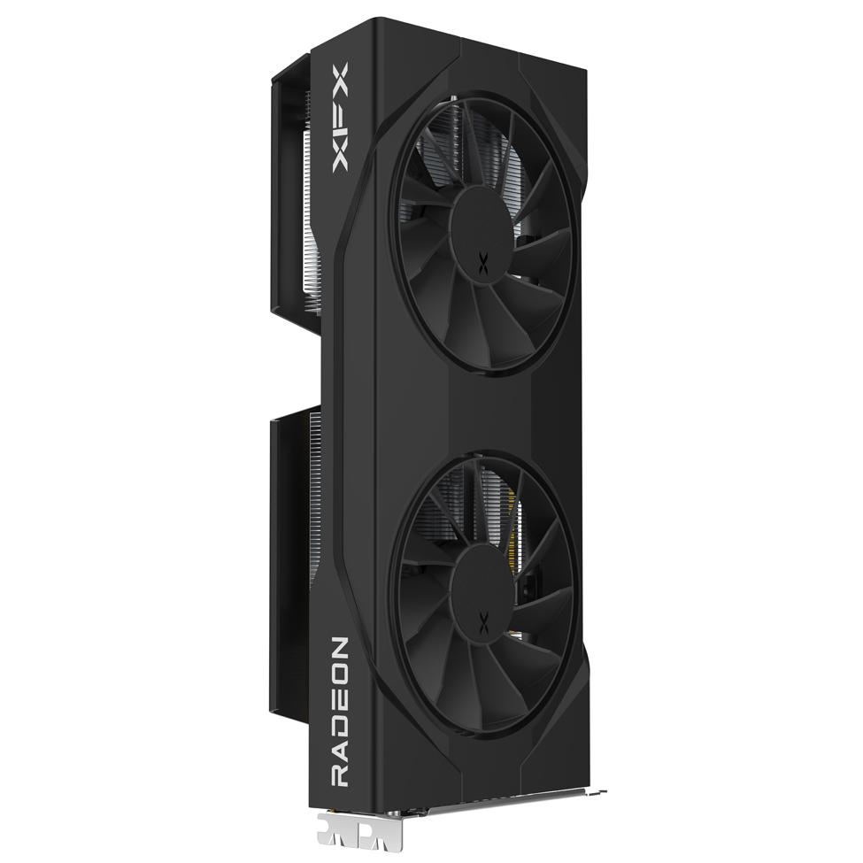 A large main feature product image of XFX Radeon RX 9070 Dual OC 16GB GDDR6