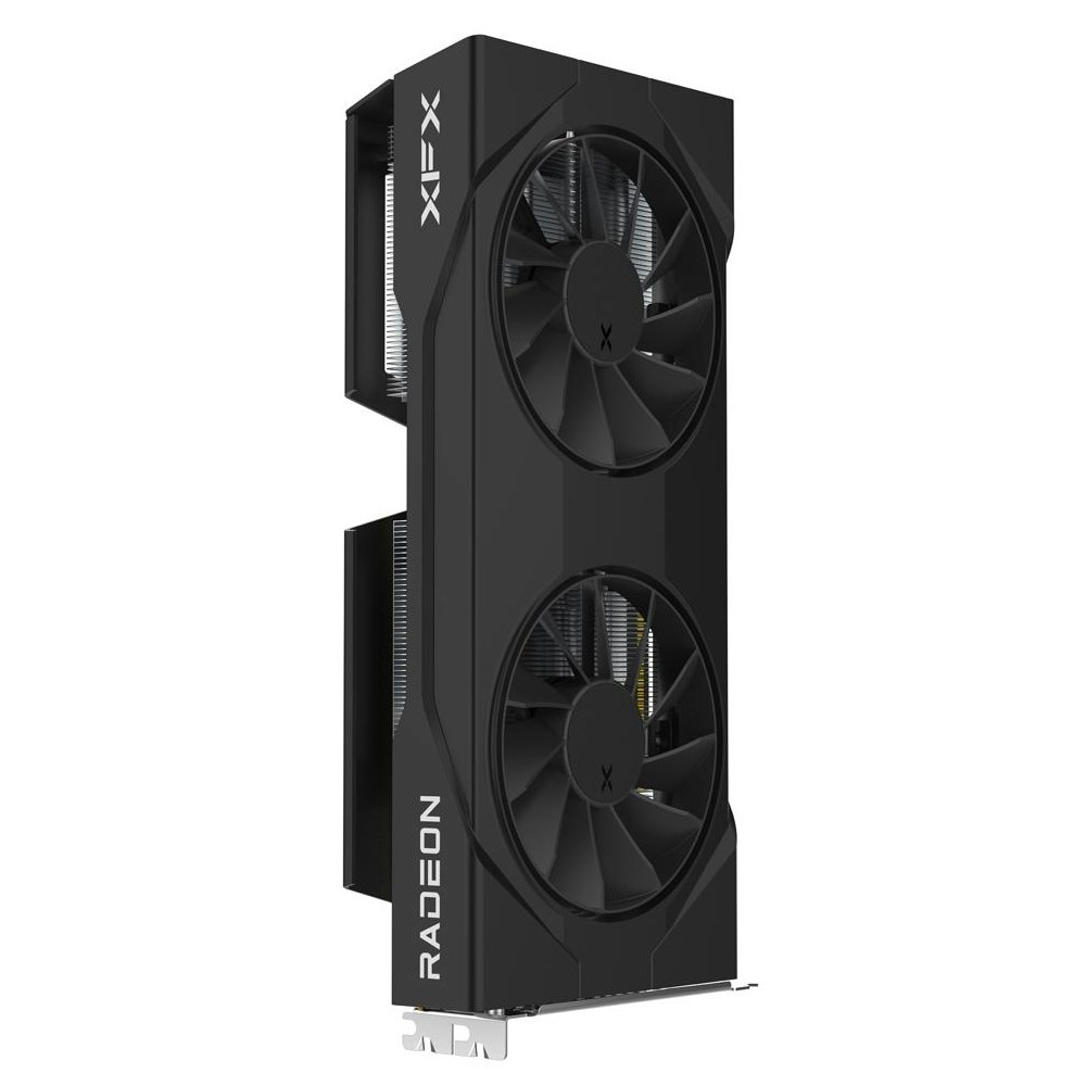 A large main feature product image of XFX Radeon RX 9070 Dual OC 16GB GDDR6