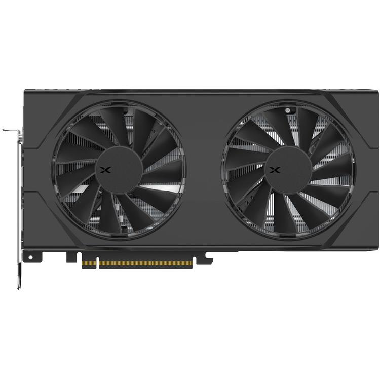 A large main feature product image of XFX Radeon RX 9070 Dual OC 16GB GDDR6