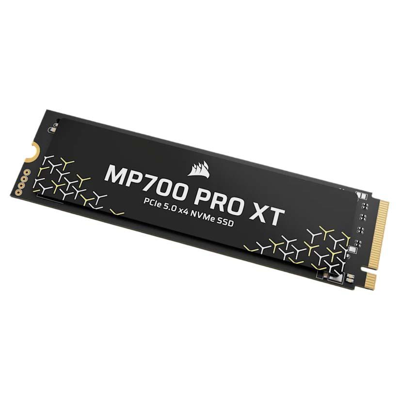 A large main feature product image of Corsair MP700 PRO XT PCIe Gen5 NVMe M.2 SSD - 2TB