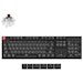 A product image of EX-DEMO Keychron K10v2 - QMK White Backlit Wireless Mechanical Keyboard - Black (Brown switch)