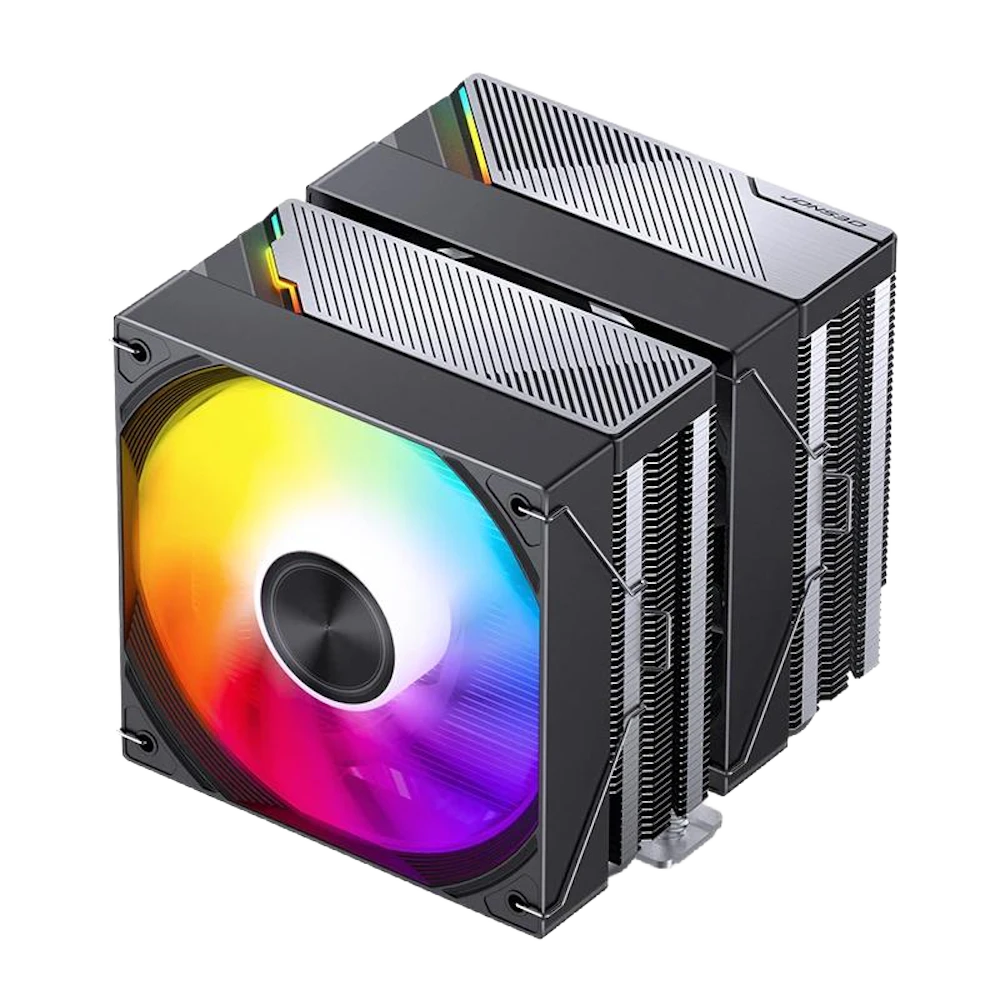 A large main feature product image of Jonsbo CA80 ARGB Dual-Tower CPU Cooler (Black)