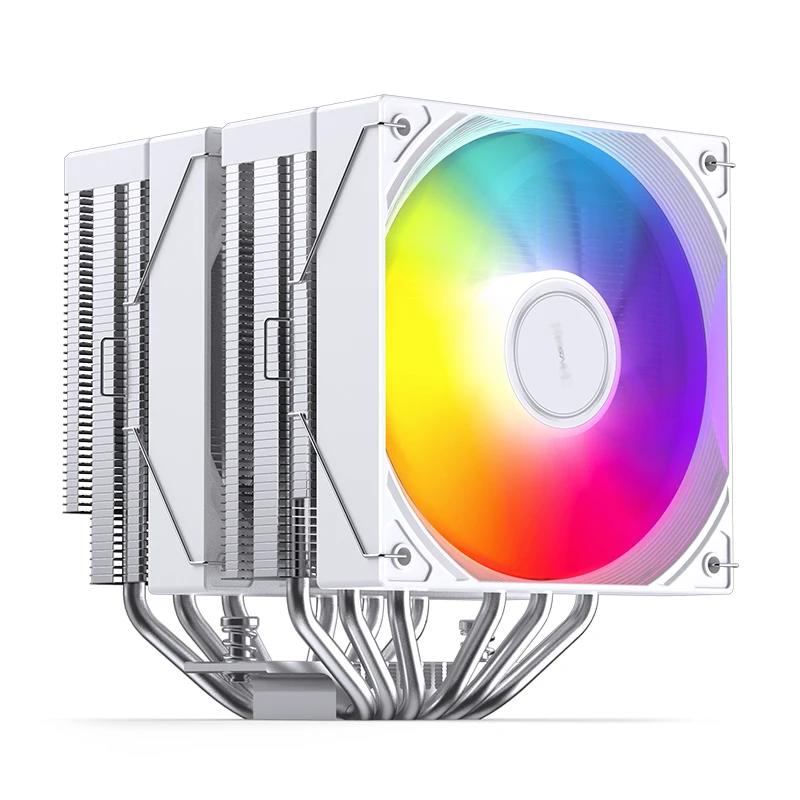 A large main feature product image of Jonsbo CB80 ARGB Dual-Tower CPU Cooler (White)