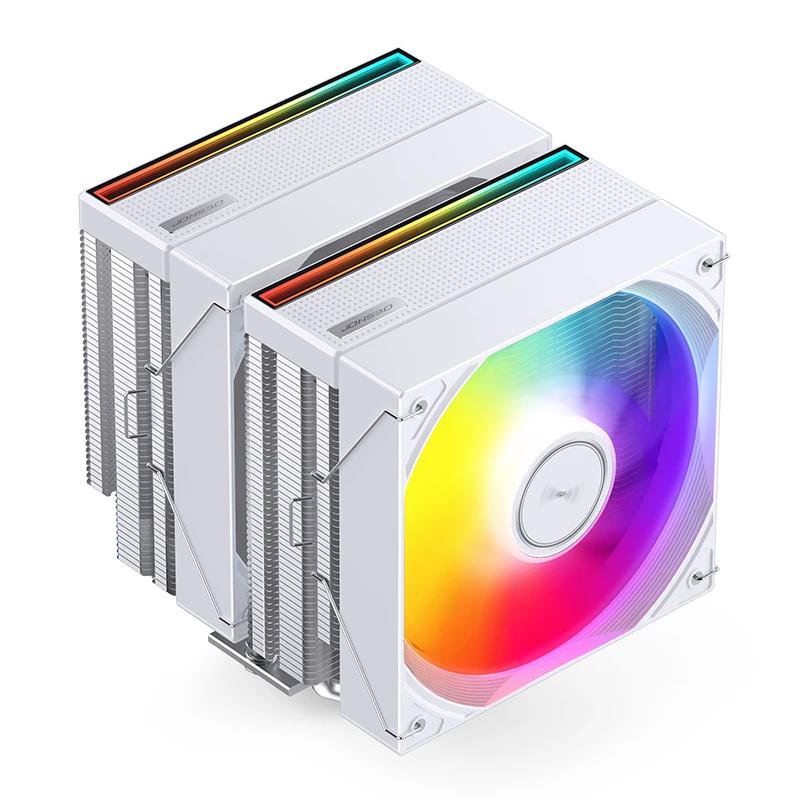 A large main feature product image of Jonsbo CB80 ARGB Dual-Tower CPU Cooler (White)