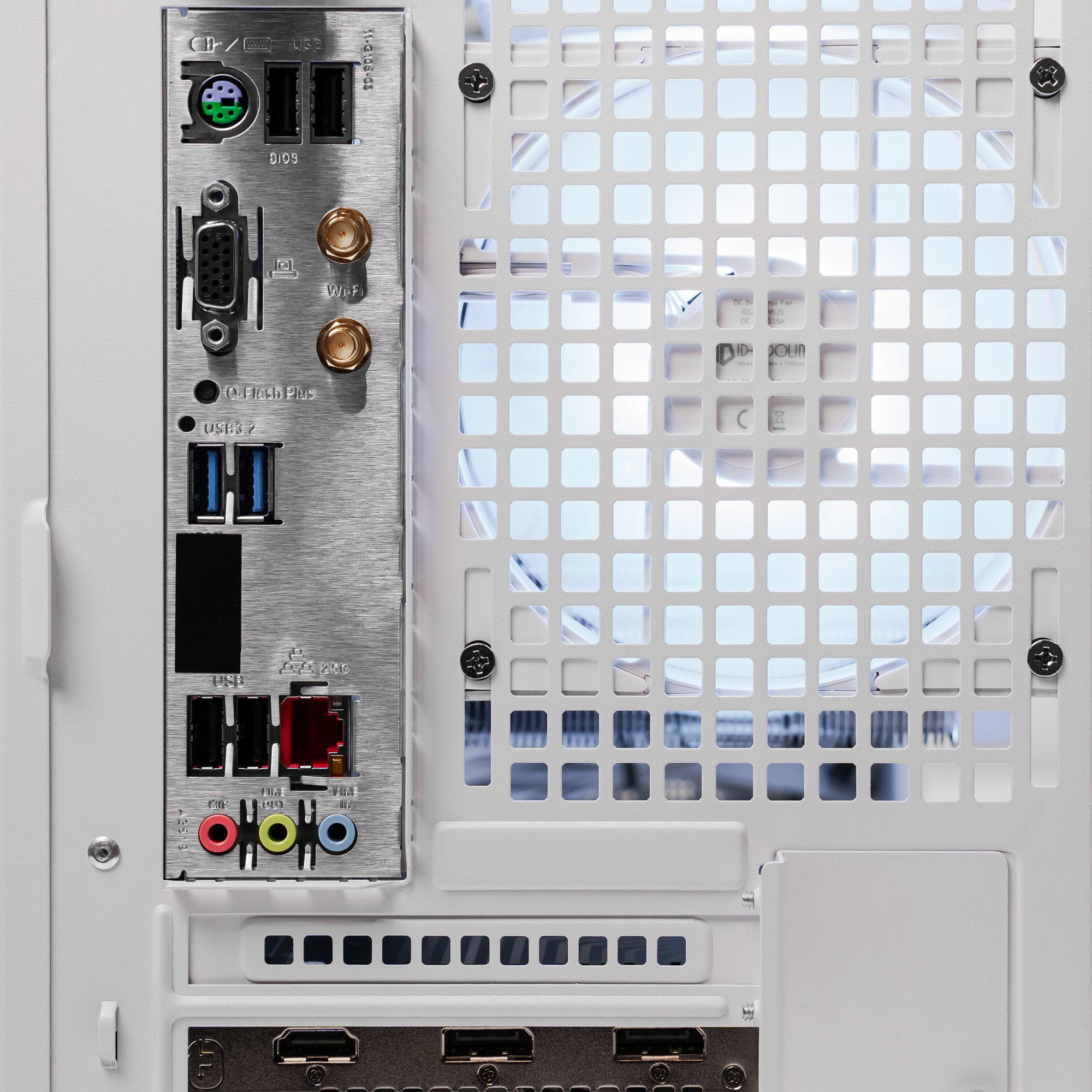 A large main feature product image of PLE Ace RX 9060 XT Prebuilt Ready To Go Gaming PC