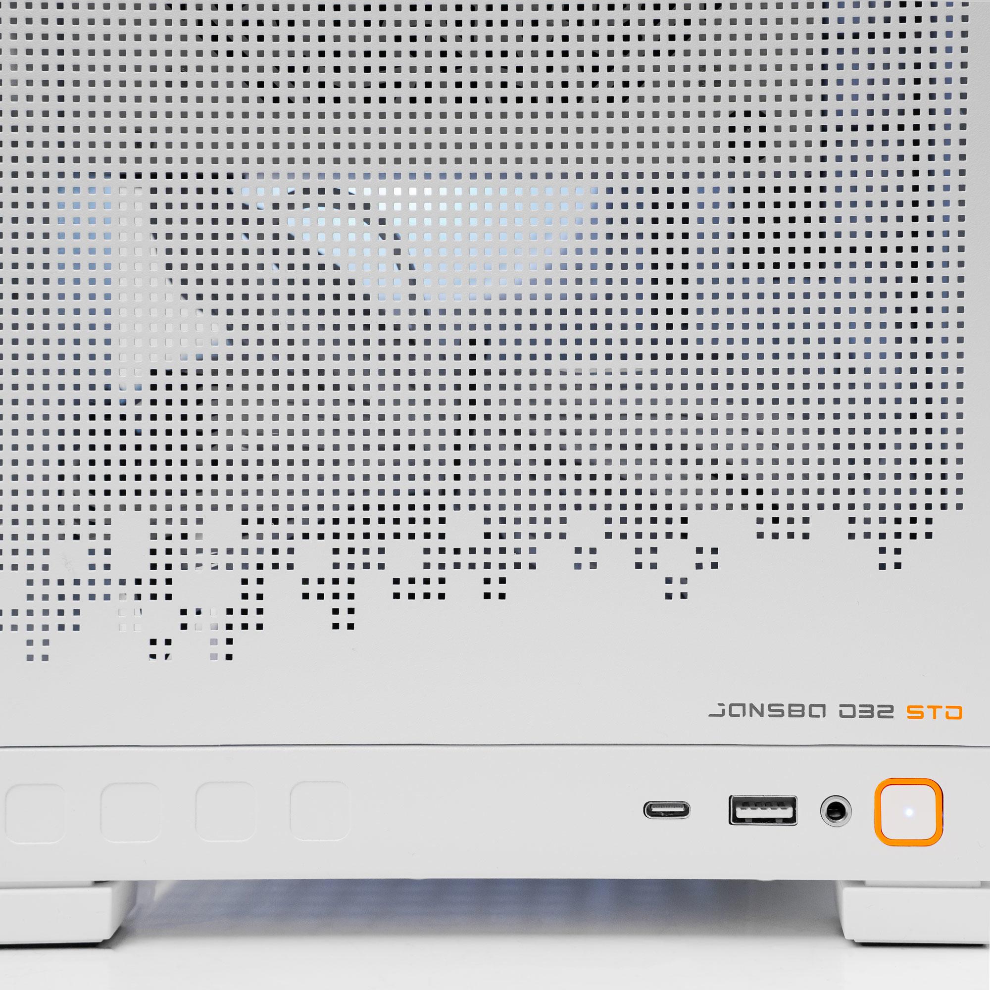 A large main feature product image of PLE Ace RX 9060 XT Prebuilt Ready To Go Gaming PC