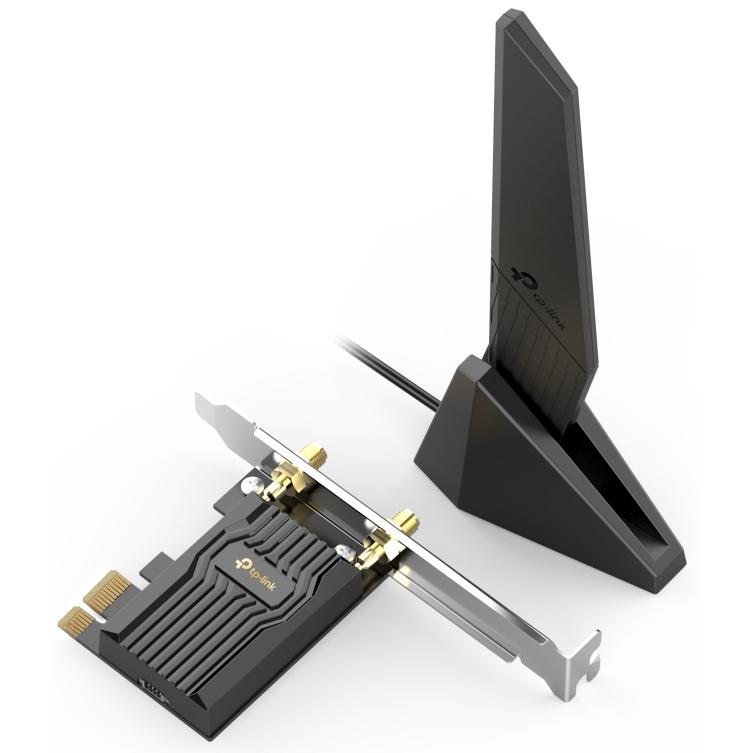 A large main feature product image of TP-Link Archer TXE73E - AXE5400 Wi-Fi 6E Bluetooth 5.3 PCIe Adapter
