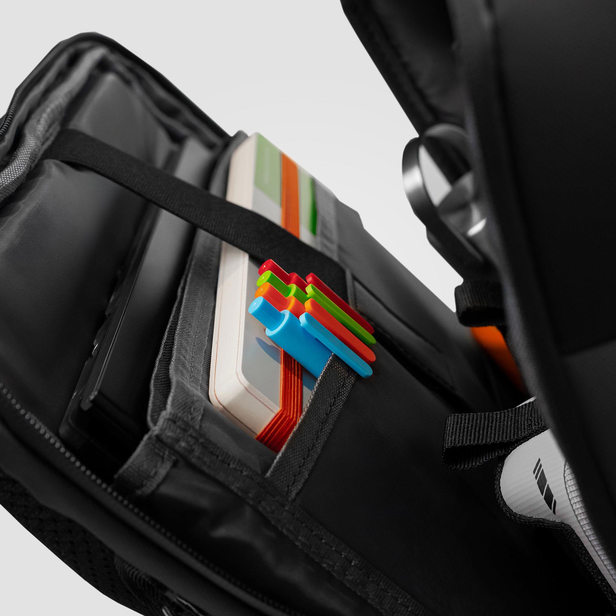 A large main feature product image of Fixita Aero 18.4" Black/Grey Notebook Backpack