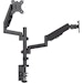 A product image of EX-DEMO Brateck Interactive Counterbalanced Dual LCD Desk Mounted Monitor Arm- 17"-32"