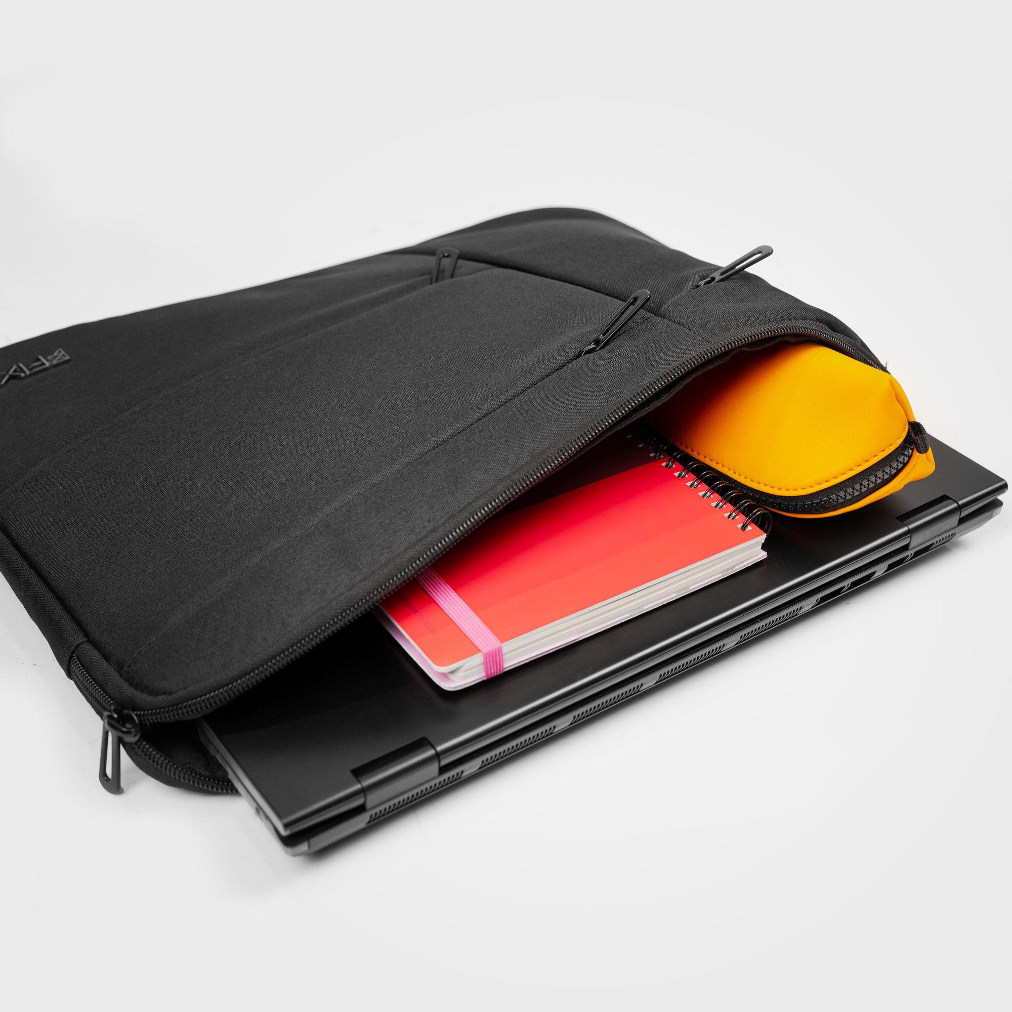 A large main feature product image of Fixita Compact 18.4" Black Notebook Sleeve