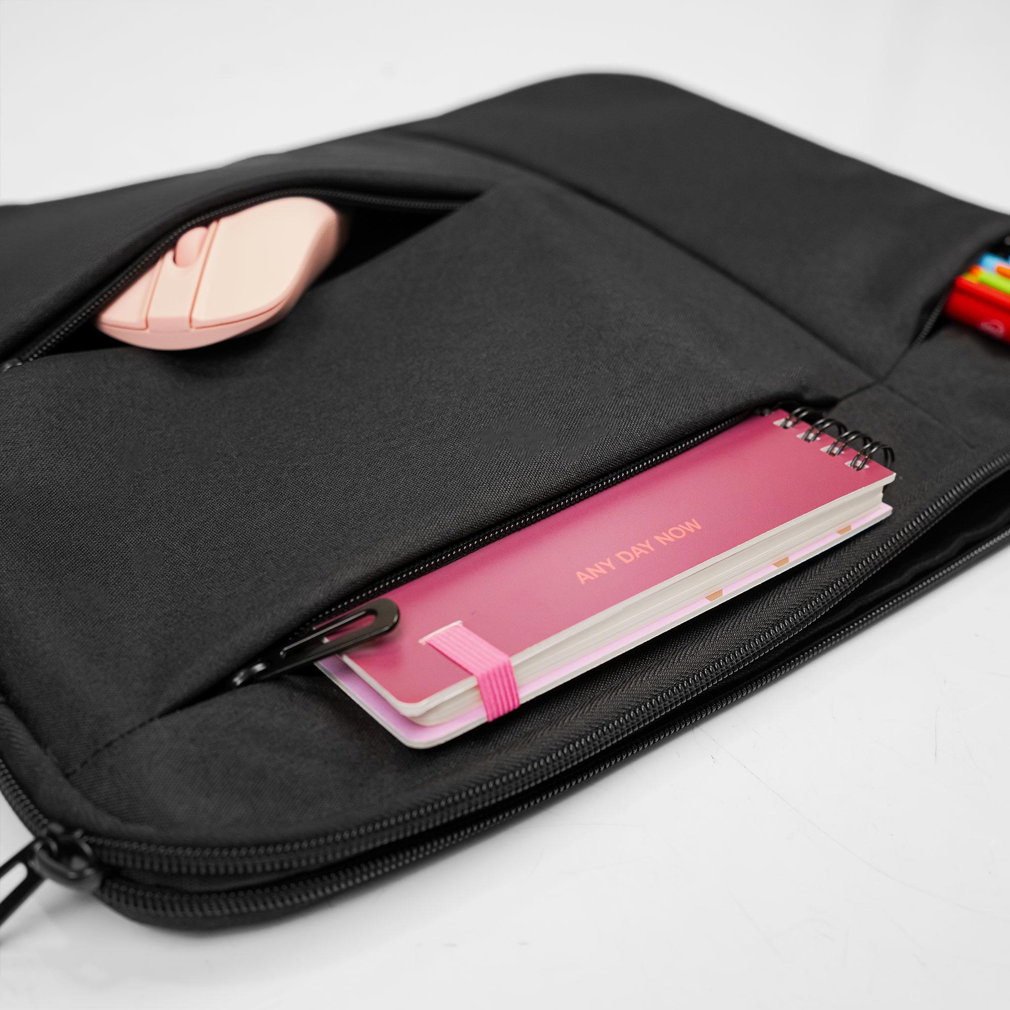 A large main feature product image of Fixita Compact 18.4" Black Notebook Sleeve