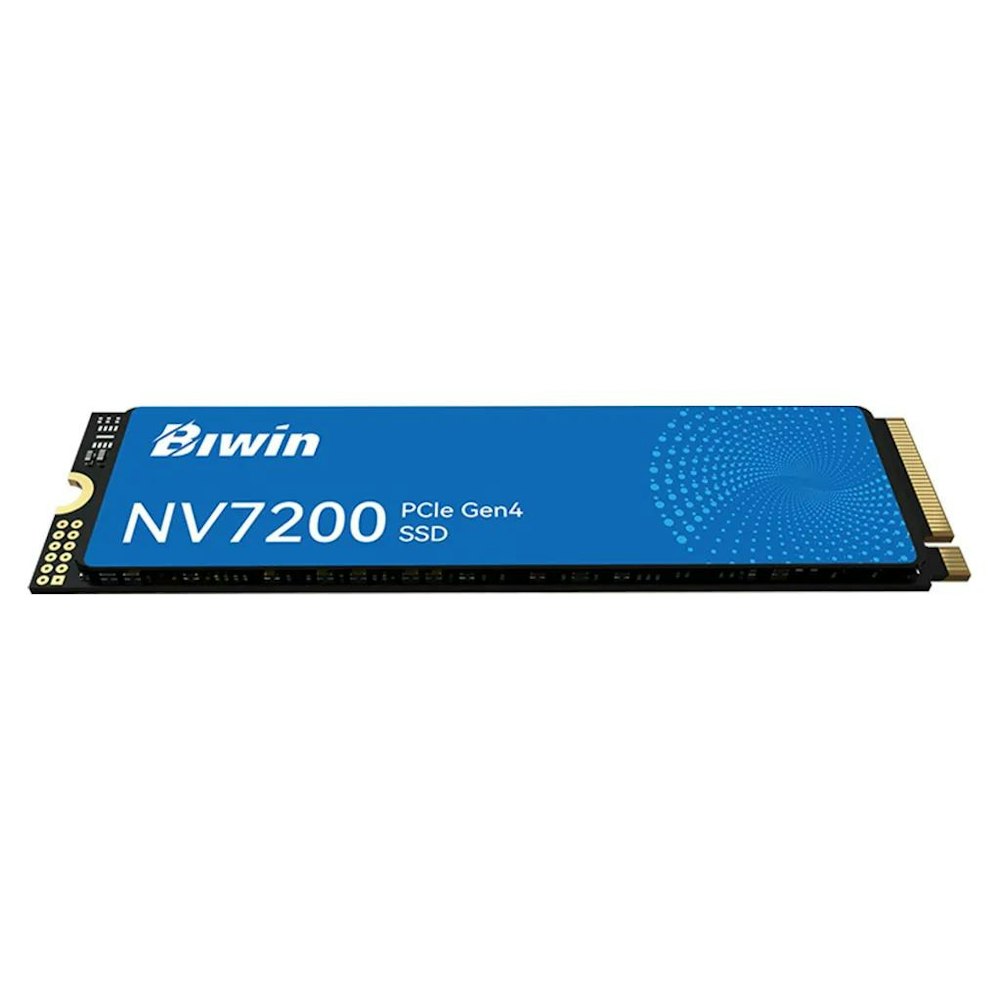 A large main feature product image of BIWIN NV7200 PCIe Gen4 NVMe M.2 SSD - 1TB