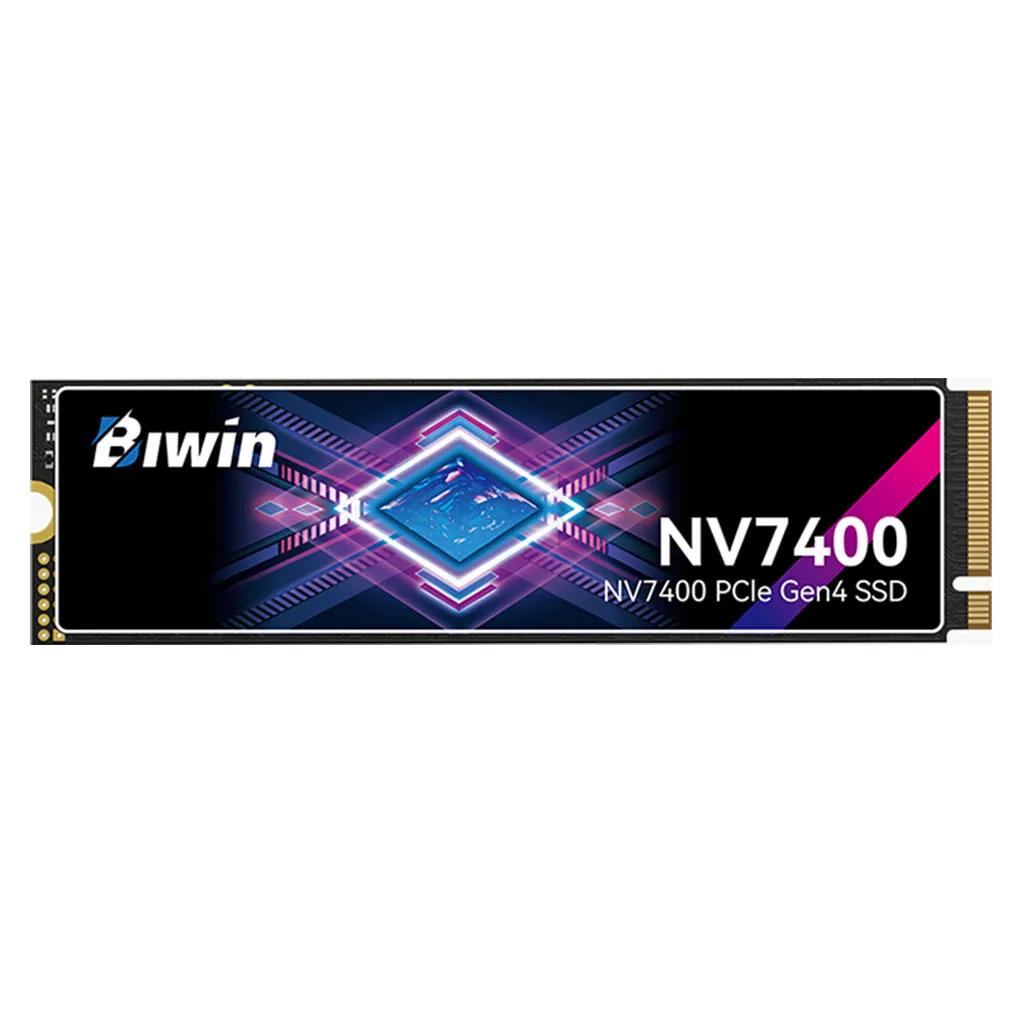 A large main feature product image of BIWIN Black Opal NV7400 PCIe Gen4 NVMe M.2 SSD - 2TB