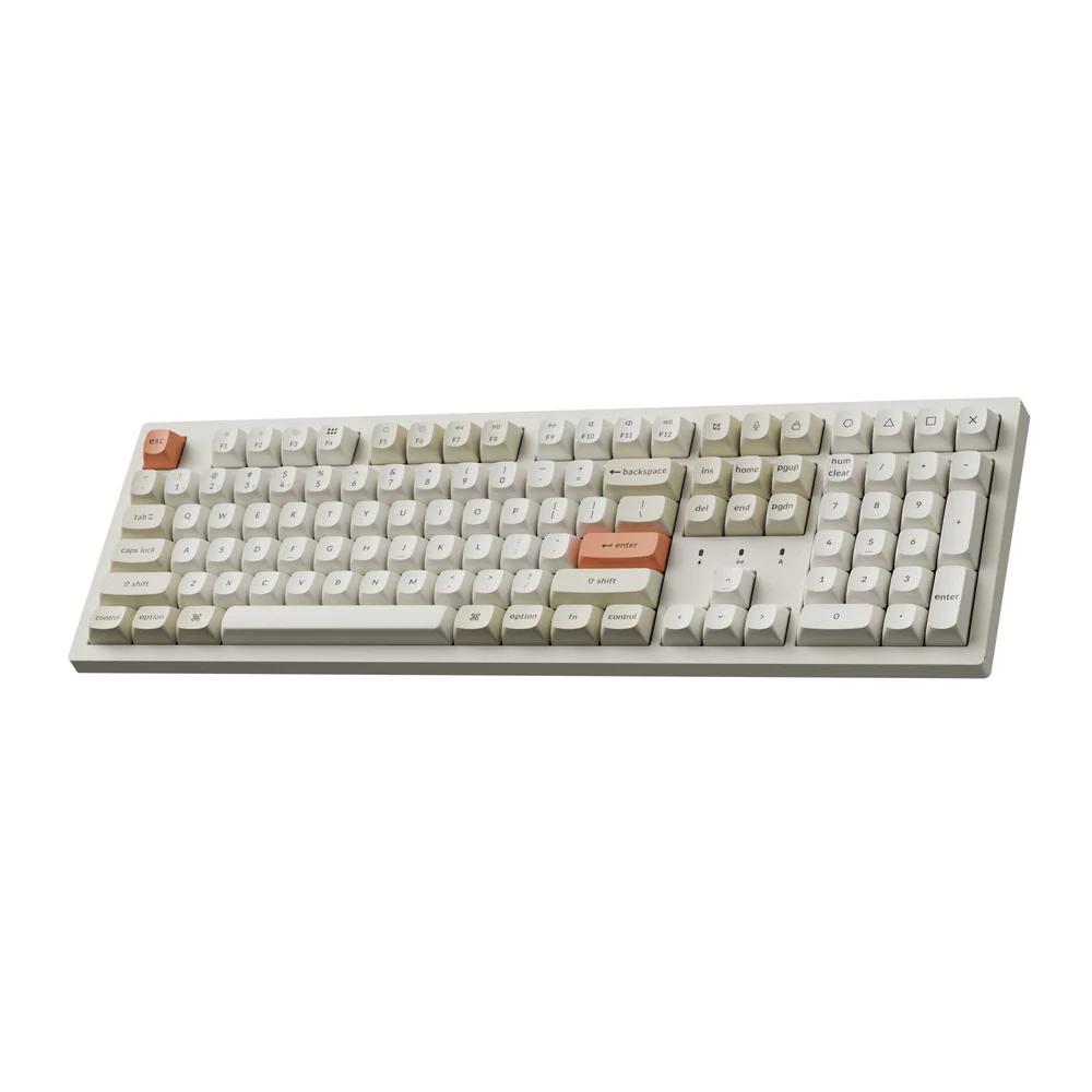 A large main feature product image of Keychron K10 Max - Fullsize ZMK Hot-Swap Wireless Mechanical Keyboard - Retro Pastel (Silent Banana Switch)