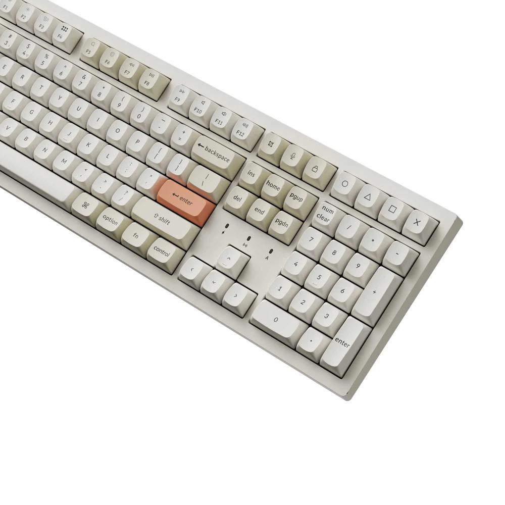 A large main feature product image of Keychron K10 Max - Fullsize ZMK Hot-Swap Wireless Mechanical Keyboard - Retro Pastel (Silent Banana Switch)