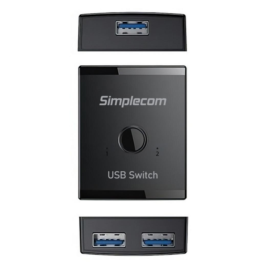 A large main feature product image of Simplecom KM125 Bi-Directional 2-Way USB 3.0 5Gbps