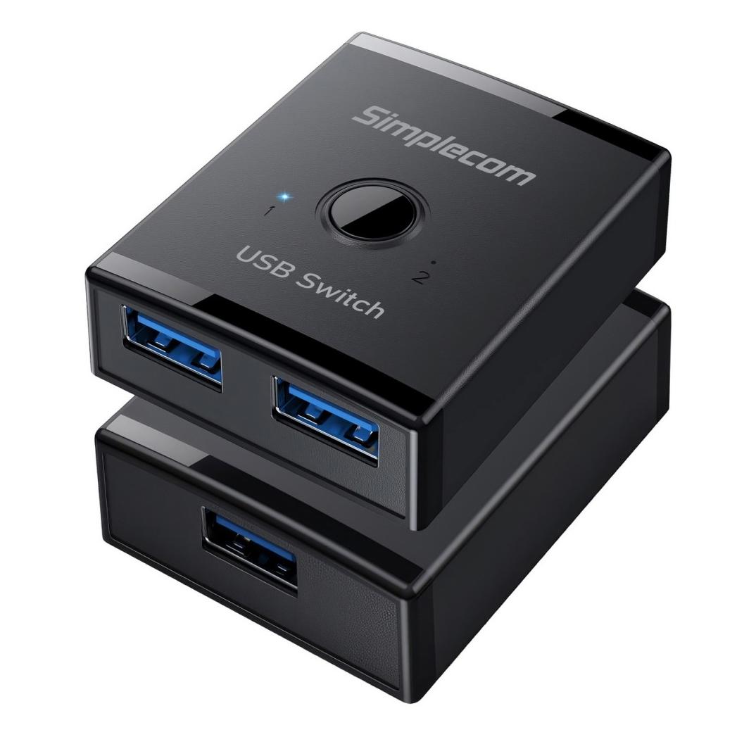 A large main feature product image of Simplecom KM125 Bi-Directional 2-Way USB 3.0 5Gbps