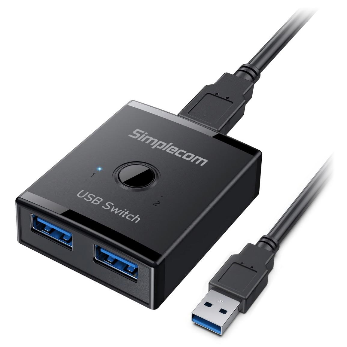 A large main feature product image of Simplecom KM125 Bi-Directional 2-Way USB 3.0 5Gbps