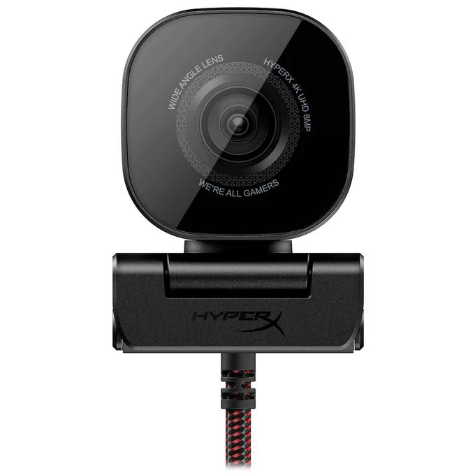 A large main feature product image of EX-DEMO HyperX Vision S - 4K UHD Professional Webcam