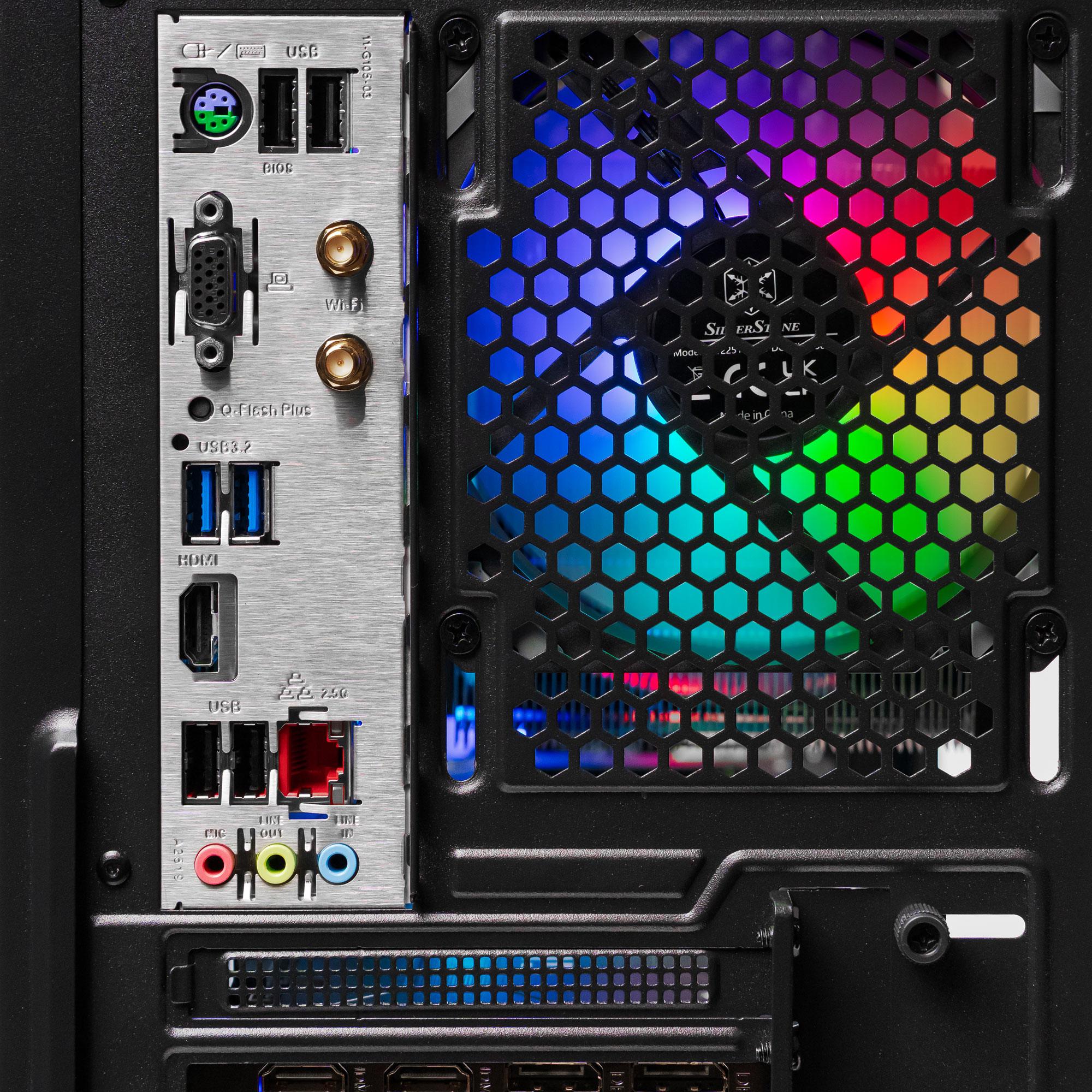 A large main feature product image of PLE Rapid RX 9070 Prebuilt Ready To Go Gaming PC