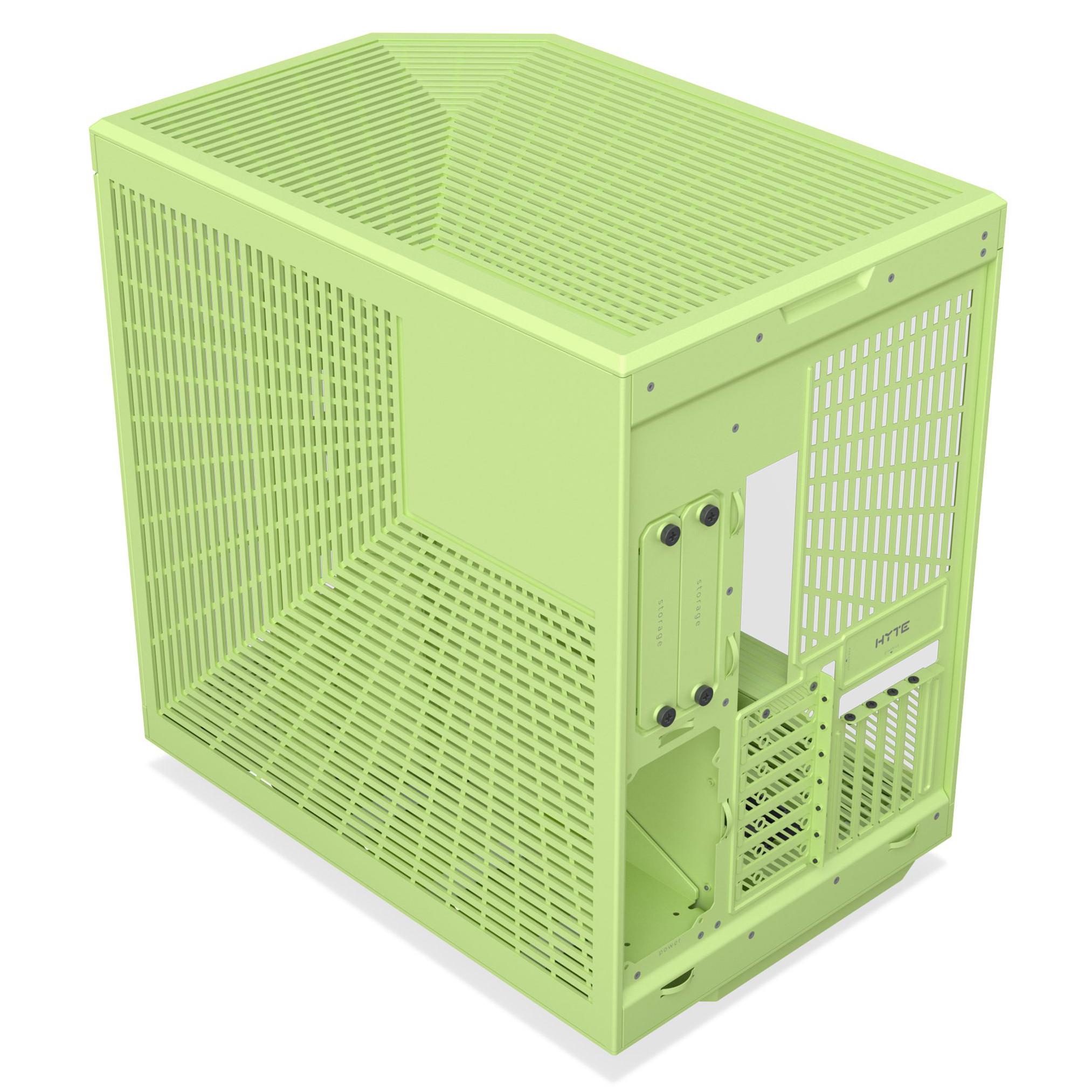 A large main feature product image of HYTE Y70 Tempered Glass Mid Tower Case (Matcha Milk)