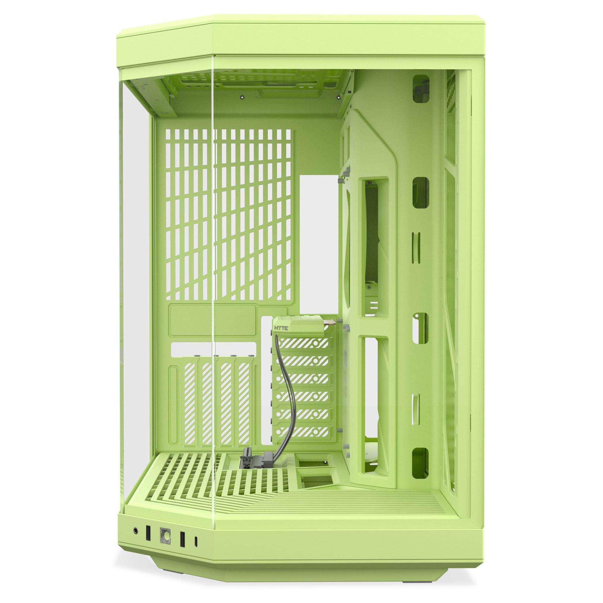 A large main feature product image of HYTE Y70 Tempered Glass Mid Tower Case (Matcha Milk)