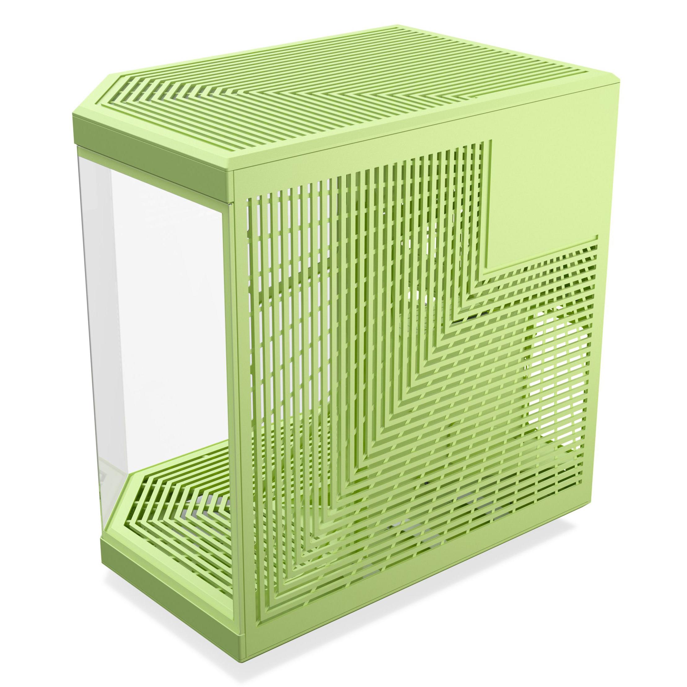 A large main feature product image of HYTE Y70 Tempered Glass Mid Tower Case (Matcha Milk)