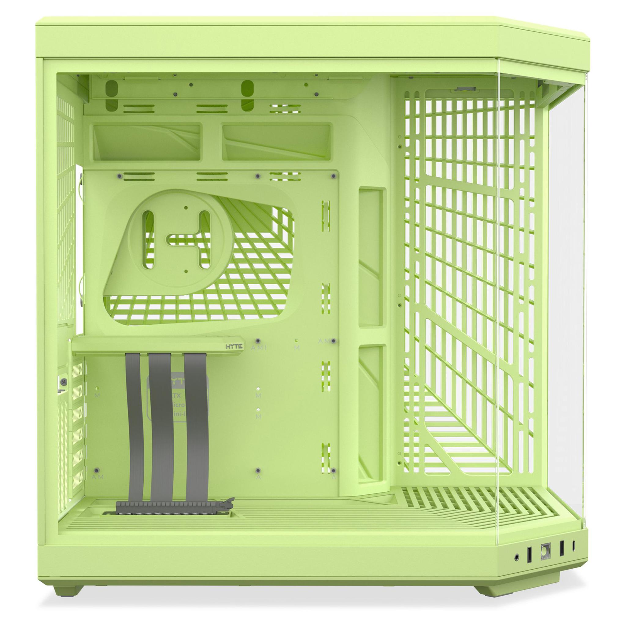 A large main feature product image of HYTE Y70 Tempered Glass Mid Tower Case (Matcha Milk)