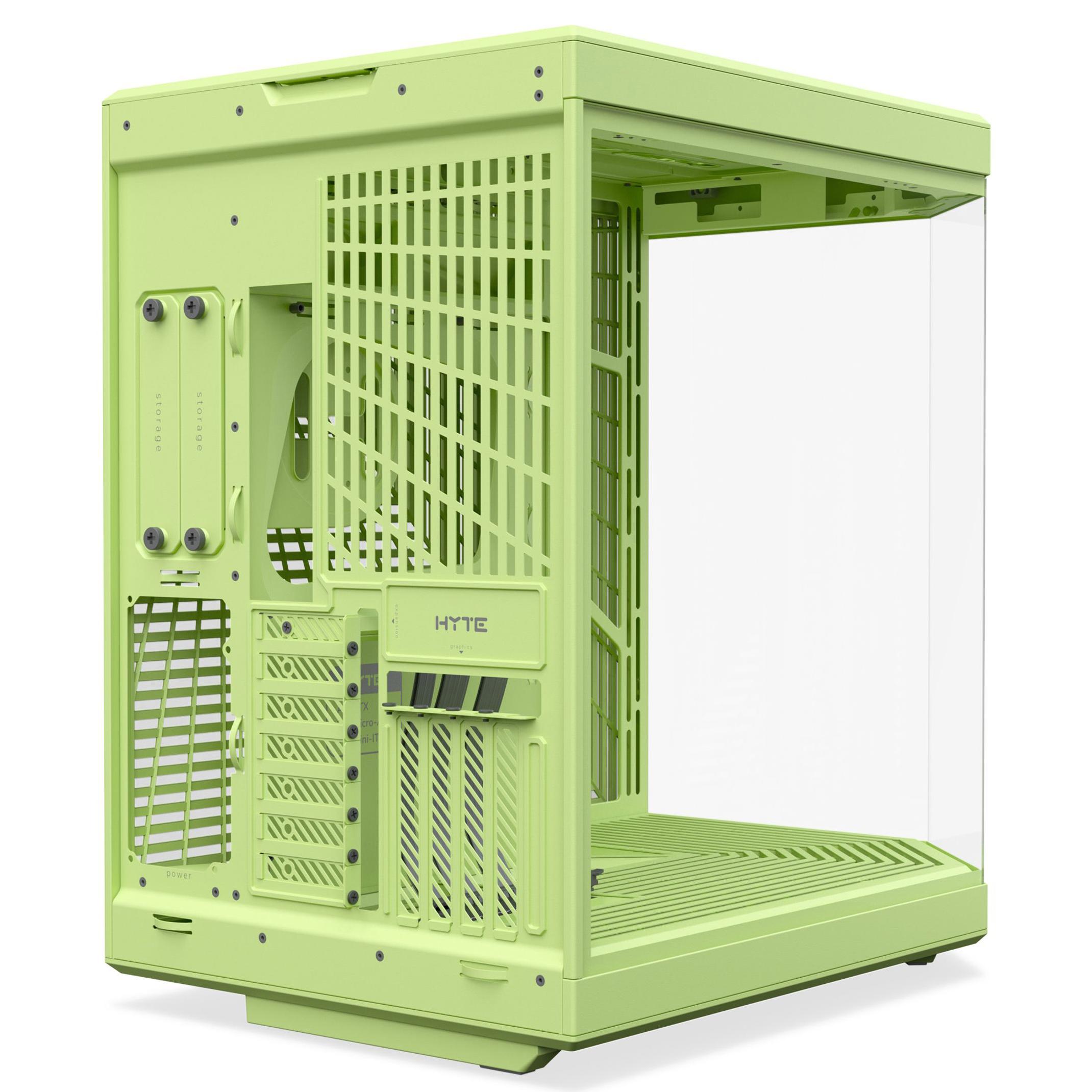 A large main feature product image of HYTE Y70 Tempered Glass Mid Tower Case (Matcha Milk)