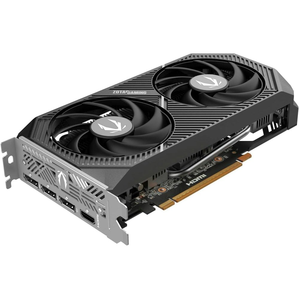 A large main feature product image of ZOTAC Gaming GeForce RTX 5060 Twin Edge OC 8GB GDDR7
