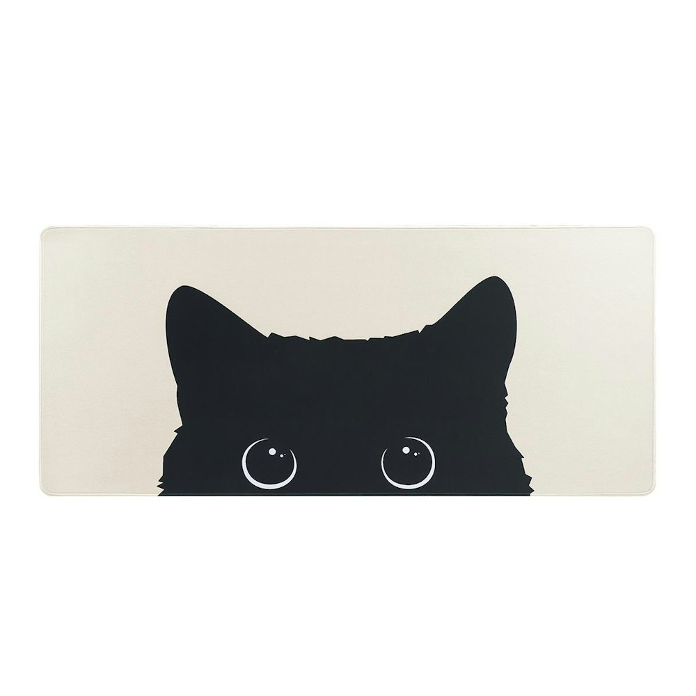 A large main feature product image of YUNZII Keynovo Desk Mat Cat Mousepad (Peeking Cat)