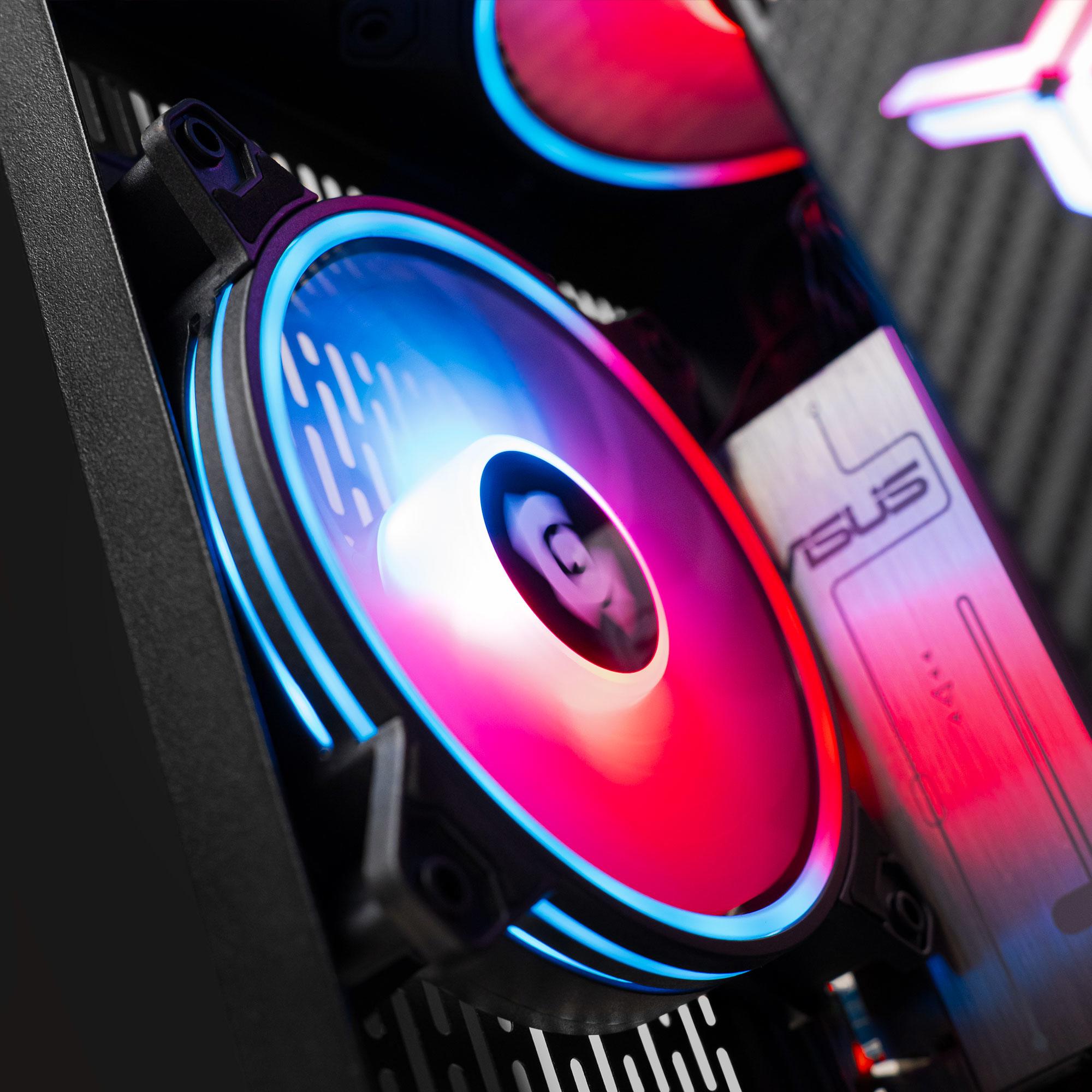 A large main feature product image of PLE Neon 5060 Prebuilt Ready To Go Gaming PC