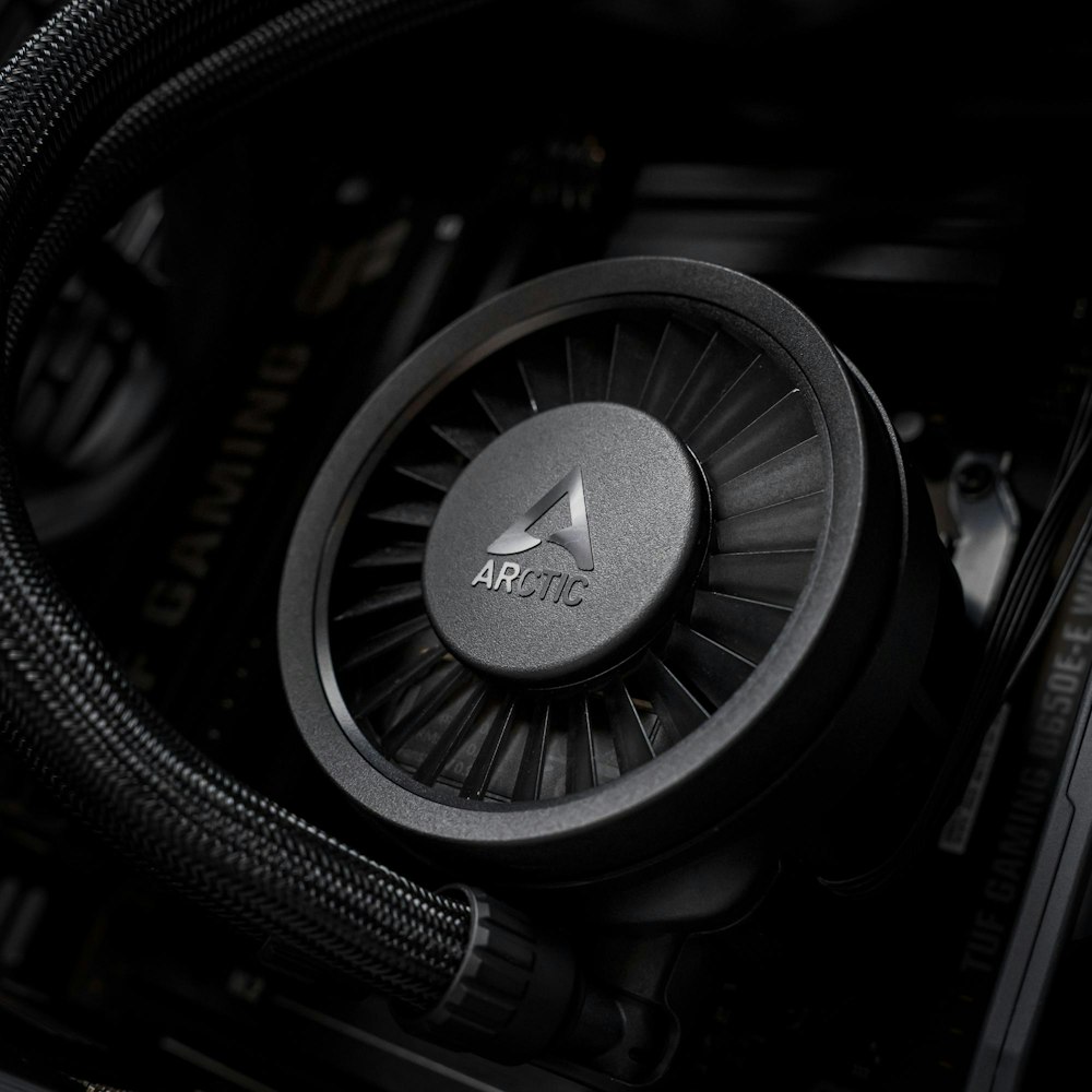 A large main feature product image of PLE Blackout RTX 5080 Prebuilt Ready to go Gaming PC