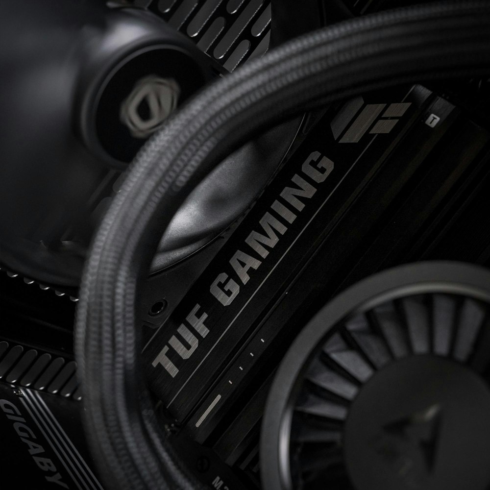 A large main feature product image of PLE Blackout RTX 5080 Prebuilt Ready to go Gaming PC