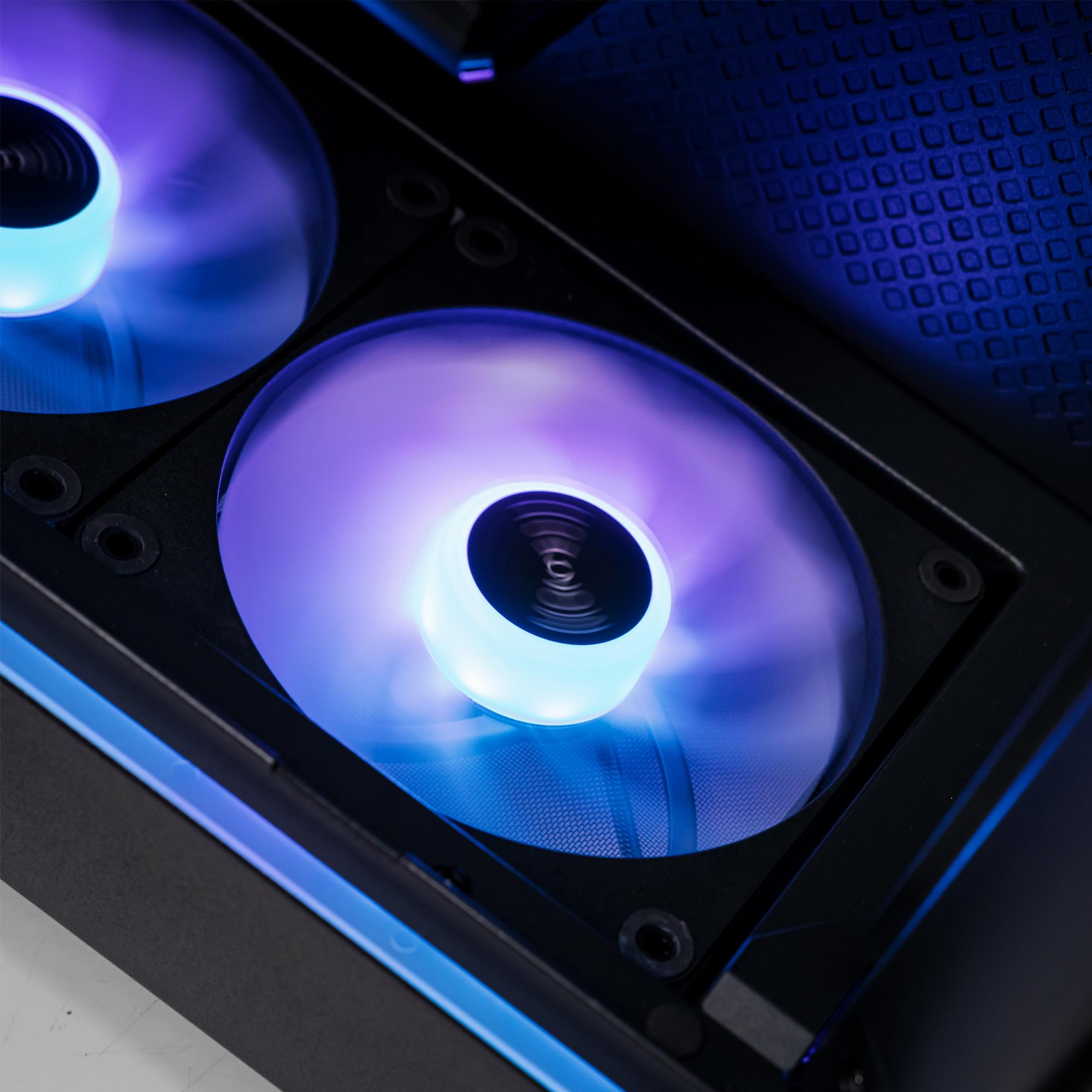 A large main feature product image of PLE Royal 5080 Prebuilt Ready To Go Gaming PC