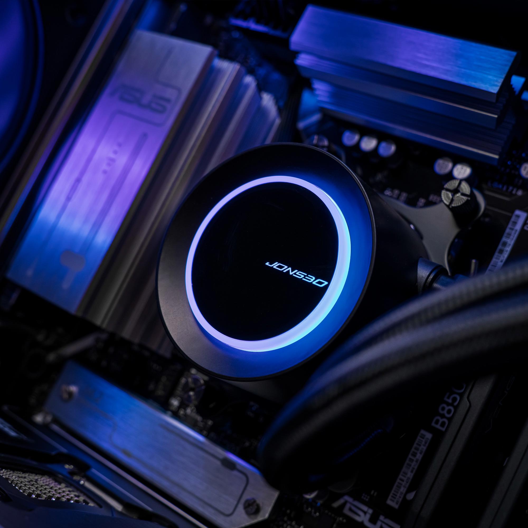 A large main feature product image of PLE Royal 5080 Prebuilt Ready To Go Gaming PC