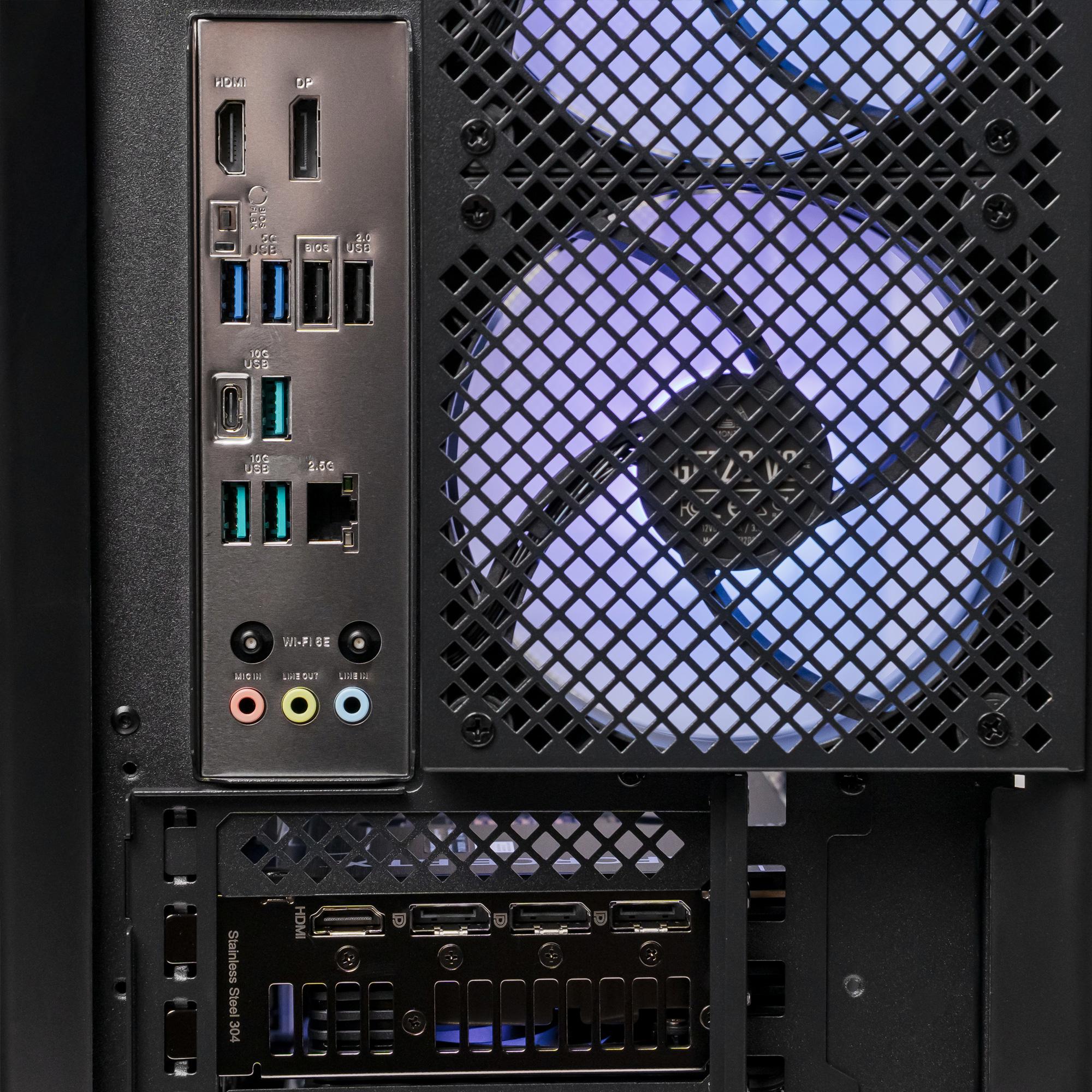 A large main feature product image of PLE Royal 5080 Prebuilt Ready To Go Gaming PC