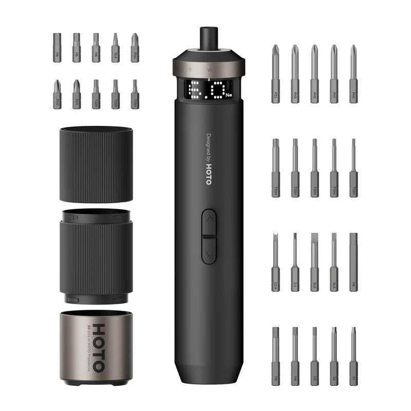 A large main feature product image of HOTO PixelDrive LED Illumination Cordless Screwdriver with Digital Screen