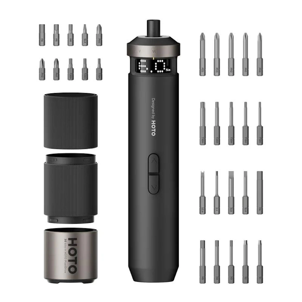 HOTO PixelDrive LED Illumination Cordless Screwdriver with Digital Screen