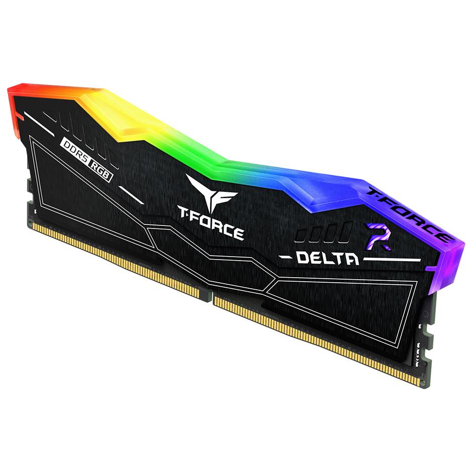A large main feature product image of EX-DEMO Team T-Force Delta RGB 16GB Kit (2x8GB) DDR5-6000 C38