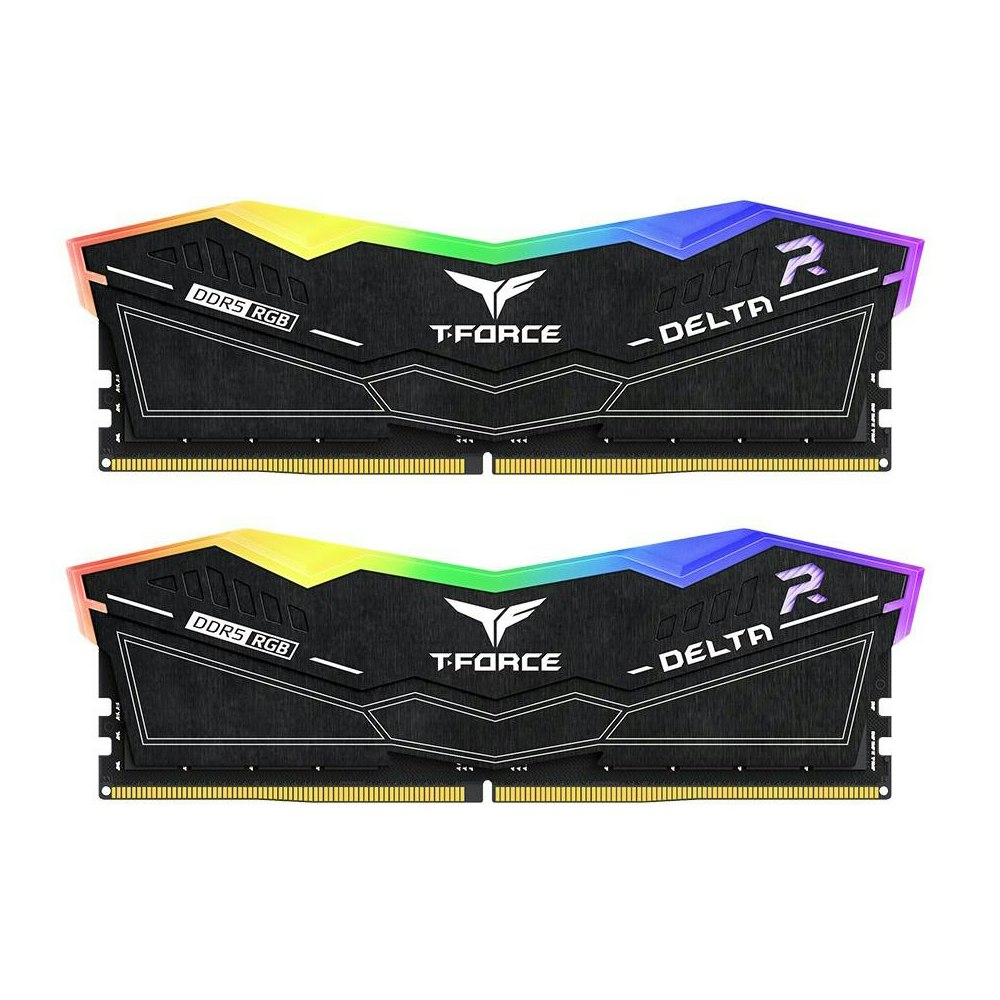 A large main feature product image of EX-DEMO Team T-Force Delta RGB 16GB Kit (2x8GB) DDR5-6000 C38