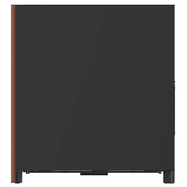 A large main feature product image of Thermaltake S370 WS Mesh Mid Tower Case Wood Edition - Black