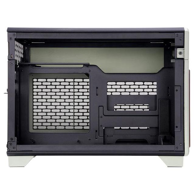 A large main feature product image of Thermaltake TR100 Wood Edition - SFF Mini ITX Case (Matcha Green)