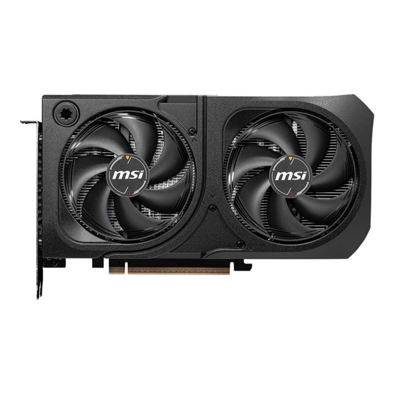 A large main feature product image of MSI GeForce RTX 5060 Ti Shadow 2X OC PLUS 8GB GDDR7