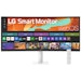 A product image of LG 34U601SA-W - 34" Curved 1440p Ultrawide 100Hz VA Smart Monitor with webOS