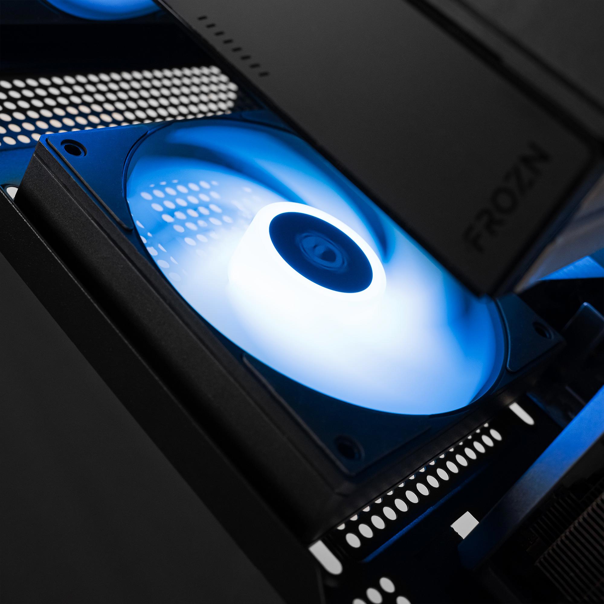 A large main feature product image of EX-DEMO PLE Ghost RX 9070 XT Prebuilt Ready To Go Gaming PC