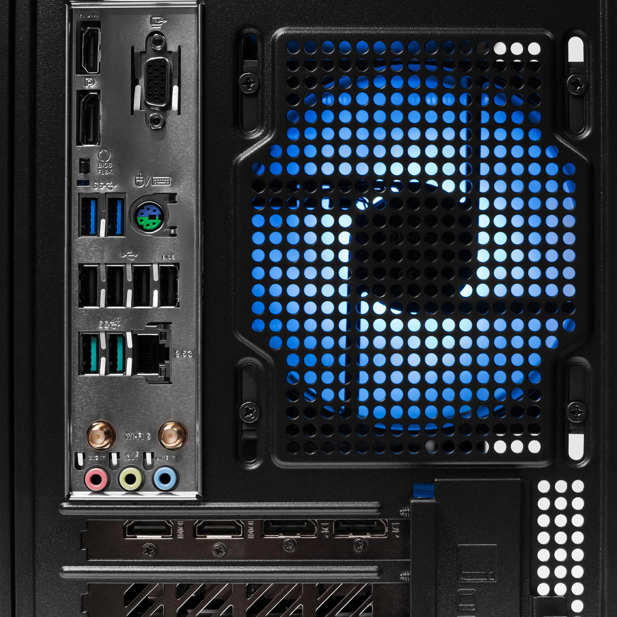 A large main feature product image of EX-DEMO PLE Ghost RX 9070 XT Prebuilt Ready To Go Gaming PC